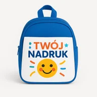 Plecaki szkolne i tornistry - Plecak dziecięcy niebieski z własnym nadrukiem – sublimacja, personalizowany - miniaturka - grafika 1