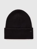 Czapki damskie - Benetton Czapka w kolorze czarnym - miniaturka - grafika 1