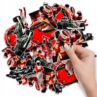 Szkolne artykuły papiernicze - NAKLEJKI ETYKIETY NA ZESZYT NALEPKA Z POSTACIAMI WYŚCIGI F1 WZORY 6 SZT - miniaturka - grafika 1