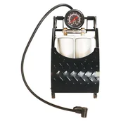 Akcesoria motoryzacyjne - Carpoint Pompka nożna do opon, podwójna, czarna - miniaturka - grafika 1