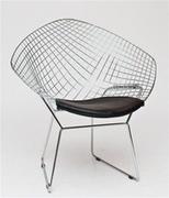Krzesła - Elior Industrialne krzesło ażurowe Luis 3X - czarne - miniaturka - grafika 1