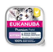 Mokra karma dla kotów - Eukanuba Grain Free Mono kitten chicken 85g - miniaturka - grafika 1