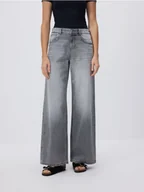 Spodnie damskie - Reserved - Jeansy baggy fit - jasnoszary - miniaturka - grafika 1