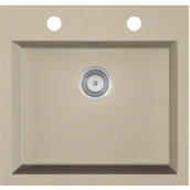 Zlewozmywaki - EOS Zlewozmywak granitowy COMO piaskowy - miniaturka - grafika 1