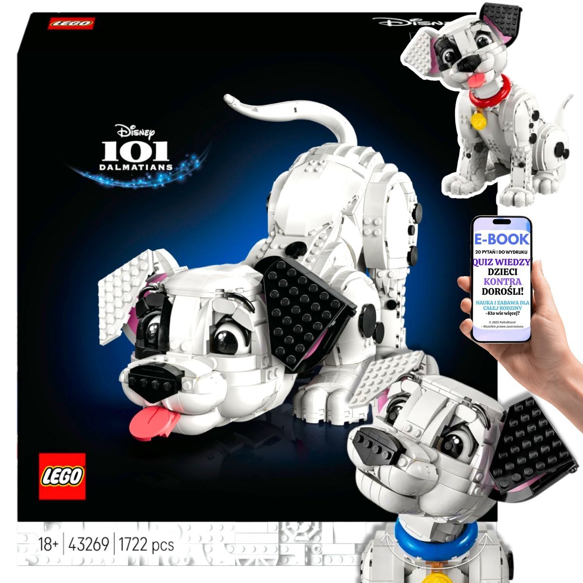 LEGO® DISNEY DLA DOROSŁYCH – Stwórz Własnego SZCZENIACZKA z 101 Dalmatyńczyków LEGO PREZENT URODZINOWY + EBOOK-2