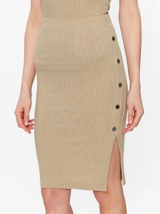 Guess Spódnica ołówkowa Edna W3GD99 KBPF0 Beżowy Slim Fit - Spódnice - miniaturka - grafika 1