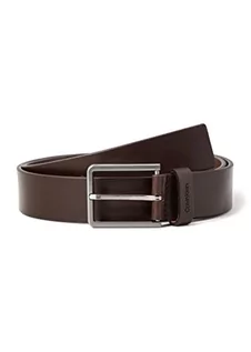 Paski - Calvin Klein Pasek męski 3,5 cm Essential Belt skórzany pasek, Dark Brown, 105 (Herstellergröße: 115) - grafika 1
