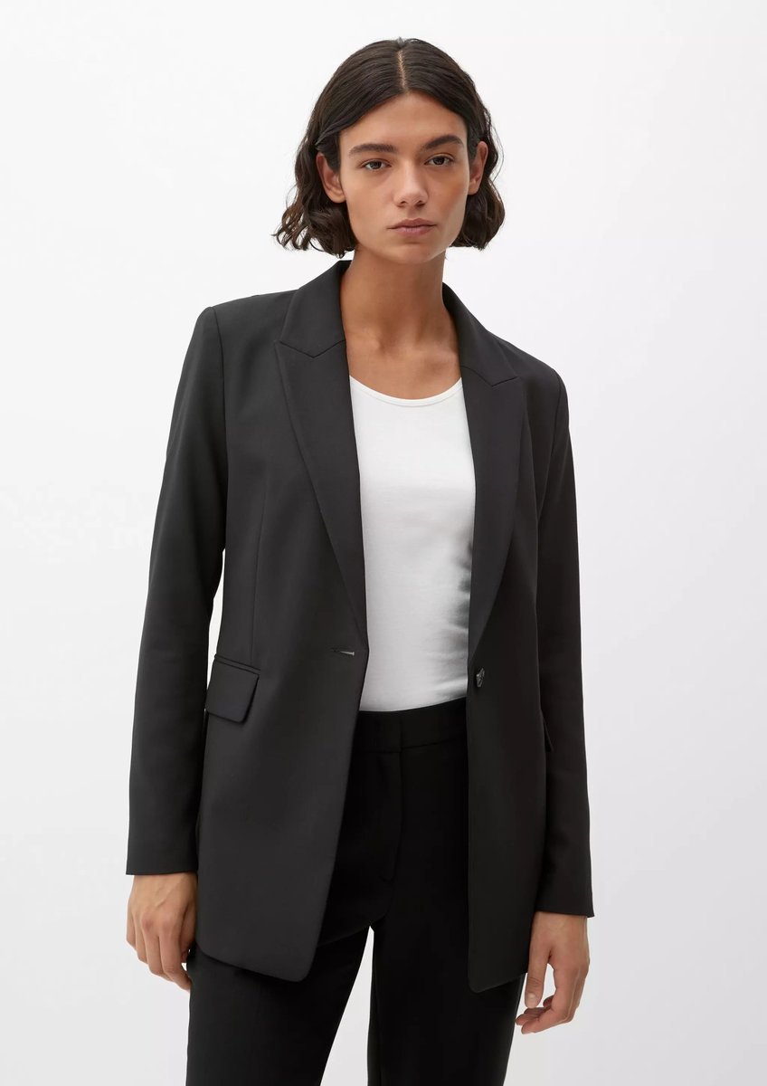 S.OLIVER MARYNARKA DAMSKA CZARNA ELEGANCKA PLUS SIZE 46 17BA