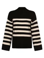 Swetry damskie - Vila Sweter damski Kobiety beżowy|czarny w paski, L - miniaturka - grafika 1