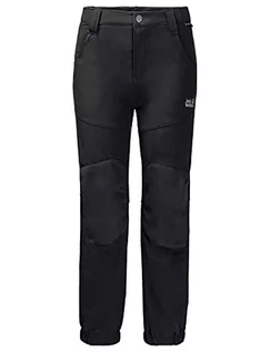 Spodnie i spodenki dla dziewczynek - Jack Wolfskin Spodnie RASCAL WINTER PANTS KIDS black - 140 1604192-6000 - grafika 1