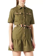 Sukienki - Desigual Damska sukienka Vest_Laila Casual, zielony, S - miniaturka - grafika 1