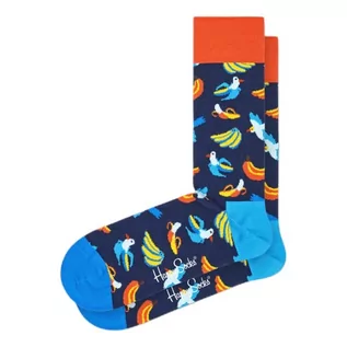Skarpetki męskie - Happy Socks Banana Bird Sock, kolorowe i zabawne, Skarpety dla kobiet i mężczyzn, Niebieski (36-40) - grafika 1