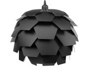 Lampy sufitowe - Beliani Lampa wisząca Lampa wisząca czarna SEGRE duża 216841 - miniaturka - grafika 1