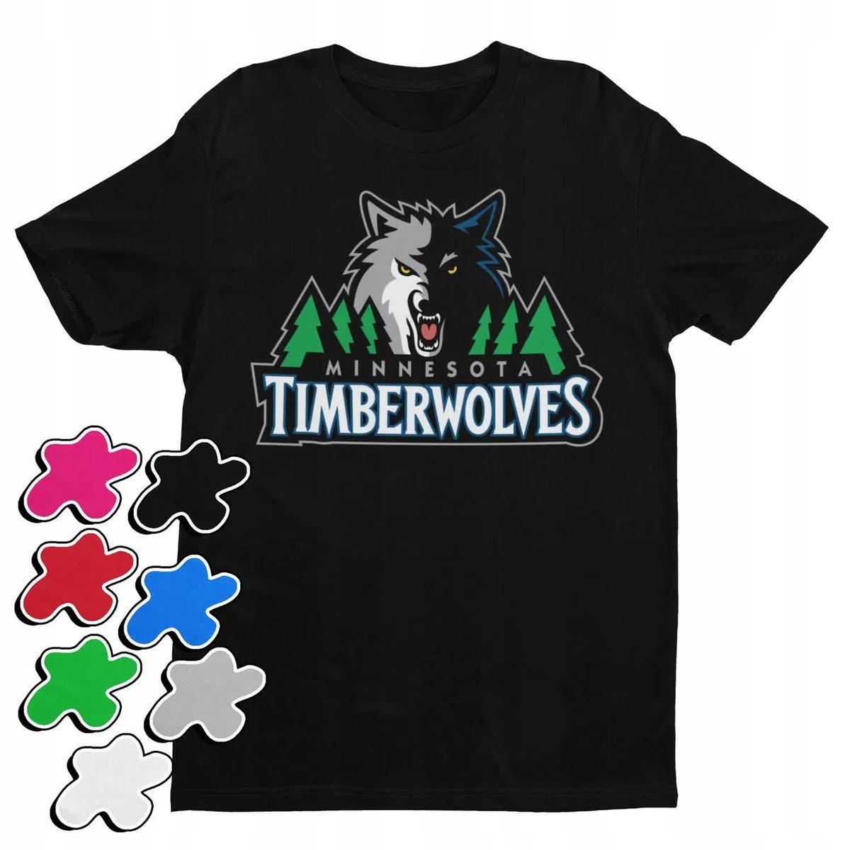 Koszulka Dziecięca Z Nadrukiem Minnesota Timberwolves Klub Nba -M 134-146