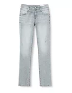 Spodnie damskie - s.Oliver Jeansy damskie, Betsy Slim Fit, szary, 36W / 34L - miniaturka - grafika 1
