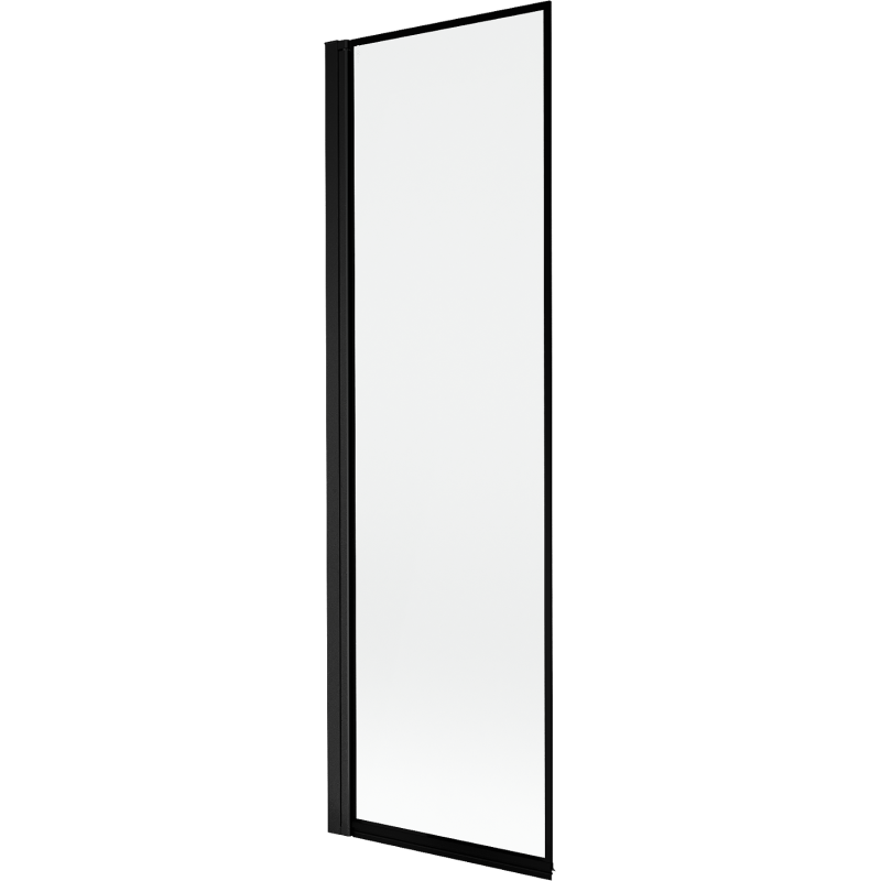 Mexen Mist parawan nawannowy 1-skrzydłowy lewy 60 x 150 cm, czarna ramka, czarny - 8A9-060-001-70-70-L