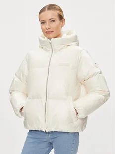 Tommy Hilfiger Kurtka puchowa New York Gloss WW0WW40836 Écru Relaxed Fit - Kurtki damskie - miniaturka - grafika 1