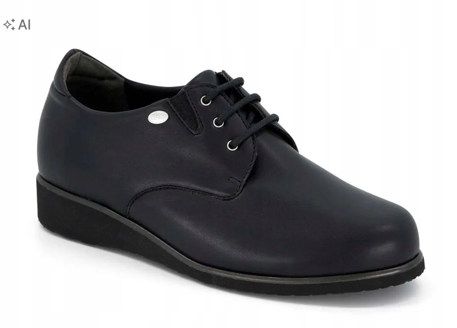 SCHOLL CZARNE PÓŁBUTY DAMSKIE SKÓRZANE CLASSIC FIONA SHOE 36 6RA
