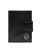 Portfele - Semi Line Duży Portfel Męski P8261-0 Czarny - miniaturka - grafika 1