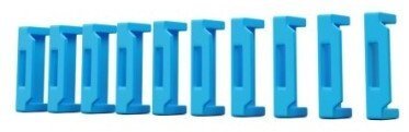 Lindy HDMI Port Blockers Without Key - Pack of 10, Blue