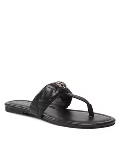 Klapki i japonki damskie - Kurt Geiger Japonki Kensington T-Bar Sandal 8651400109 Czarny - grafika 1