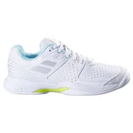 Buty sportowe damskie - Buty tenisowe damskie BABOLAT PULSION AC W, White/Pop - miniaturka - grafika 1
