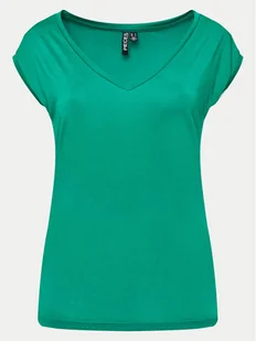 Pieces T-Shirt 17095260 Zielony Regular Fit - Koszulki i topy damskie - miniaturka - grafika 1