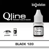 Pozostałe akcesoria kosmetyczne - Pigment Bioevolution Black 120 - Qline- 5ml - miniaturka - grafika 1
