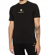 Koszulki męskie - KARL LAGERFELD Koszulka męska t-shirt czarna oryginalna r M - miniaturka - grafika 1