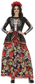 Stroje karnawałowe - Strój kwiecista catrina los muertos-XS - miniaturka - grafika 1