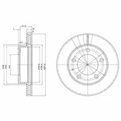 Tarcze hamulcowe - Tarcza hamulcowa DELPHI BG2779 - miniaturka - grafika 1