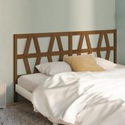 Lumarko Wezgłowie łóżka, miodowy brąz, 206x4x100 cm, drewno sosnowe