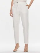 Spodnie damskie - Boss Spodnie materiałowe Tachinoa 50490057 Beżowy Regular Fit - miniaturka - grafika 1