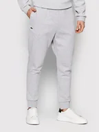 Spodnie sportowe męskie - Lacoste Spodnie dresowe XH9507 Szary Regular Fit - miniaturka - grafika 1