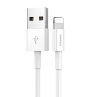 Kable USB - Kabel USB do Lightning Vipfan X03, 3A, 1m biały - miniaturka - grafika 1