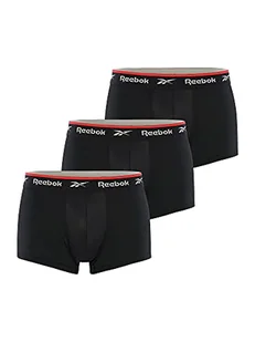 Reebok Męskie szorty Redgrave, Czarny, L - Spodenki damskie - miniaturka - grafika 1