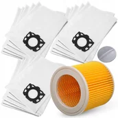 Filtry do odkurzaczy - 15x WORKI + FILTR DO ODKURZACZA KARCHER WD3 KFI 357 V17 V15 V19 SE WD2 V12 - miniaturka - grafika 1