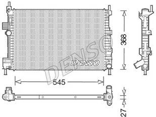 Chłodnica, układ chłodzenia silnika Denso DRM10009 - Układ chłodzenia - akcesoria - miniaturka - grafika 1