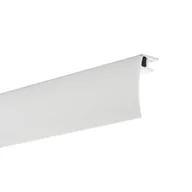 Akcesoria do wystroju okien - Osłona szyny sufitowej aluminiowej uniwersalnej 250 cm biała 50 mm Inspire - miniaturka - grafika 1