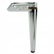 Meble modułowe i akcesoria - Noga meblowa Szpilka srebrny chrom wysokość 17 cm do sof narożników - miniaturka - grafika 1