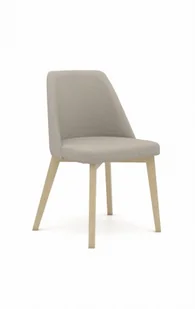 Flavio 1 krzesło tapicerowane szare nogi dąb artisan - Krzesła - miniaturka - grafika 1