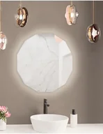 Lustra - Lustro łazienkowe wielokątne z podświetleniem - FOREM LED, Dostępne wymiary: Średnica 70cm - miniaturka - grafika 1
