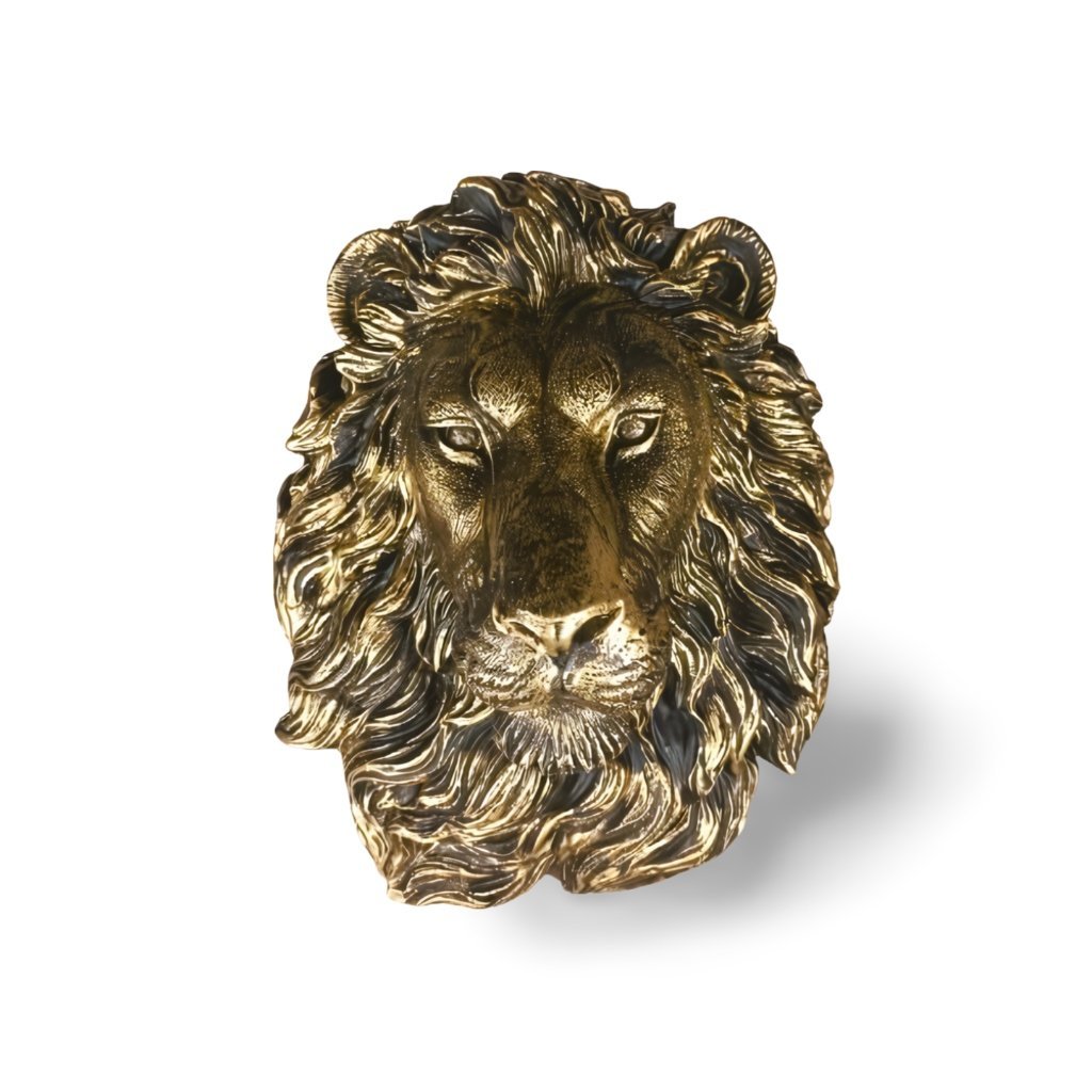 Figura Dekoracja Głowa Lwa Mała Płaskorzeźba