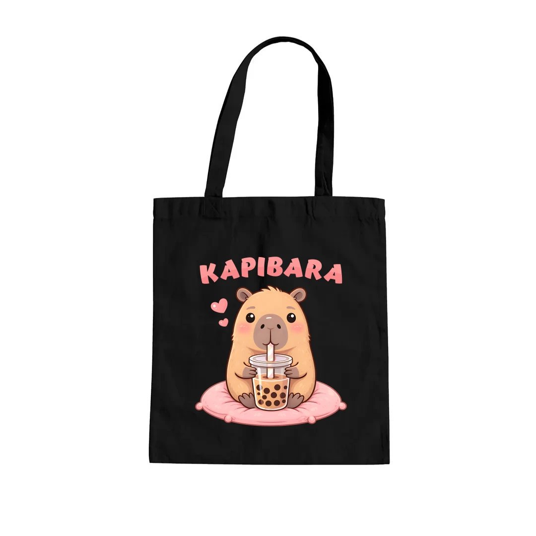 Kapibara - bubble tea - torba na prezent