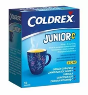 Przeziębienie i grypa - Omega Pharma Coldrex Junior C x 10 sasz | DARMOWA DOSTAWA OD 199 PLN! - miniaturka - grafika 1