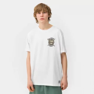 Koszulki sportowe męskie - Męski t-shirt z nadrukiem Element Timber Summon - biały - ELEMENT - grafika 1