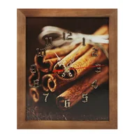 Zegary - Fotografia w ramie brązowej z zegarem - miniaturka - grafika 1
