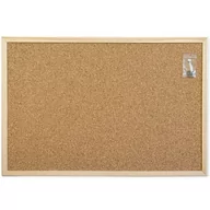 Akcesoria do projektorów - Tablica korkowa 80x100 r.drewniana WIELKOR - miniaturka - grafika 1