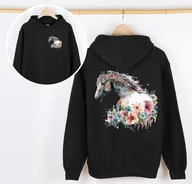 Bluzy dla dziewczynek - Bluza z koniem dla dziewczynki kon016 - miniaturka - grafika 1
