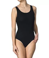 Body - CALIDA Damskie body Favourites Relax, czarne z bawełny i elastanu, sportowy krój i bez otworu, rozmiar: 36/38 - miniaturka - grafika 1